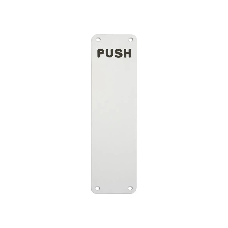 Finger Plate 300 X 75Mm - Push - Satin Anodised Aluminium