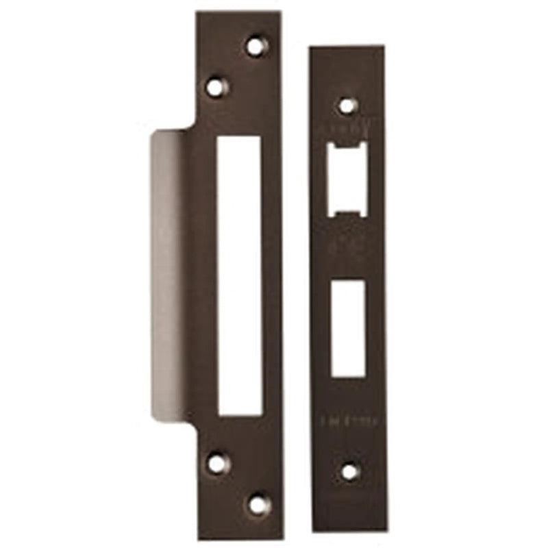 Forend Strike & Fixings - Bas/Ess/Lss - Square - Matt Bronze