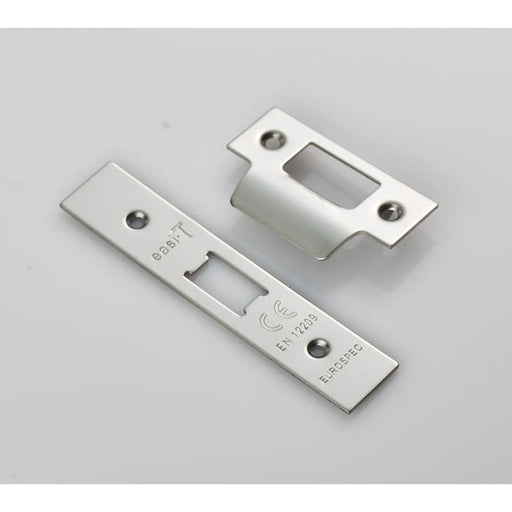 Forend Strike & Fixings - Fll - Square - Bright Stainless Steel