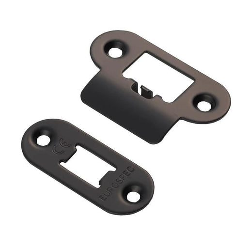 Forend Strike & Fixings - Tls - Radius - Matt Black