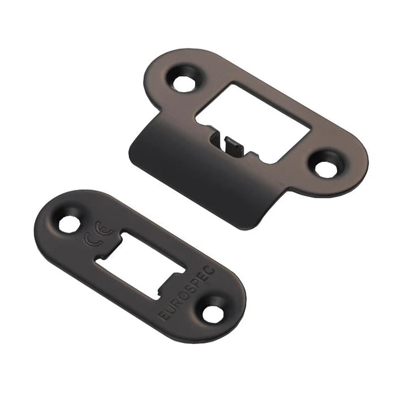 Forend Strike & Fixings - Tls - Radius - Matt Black