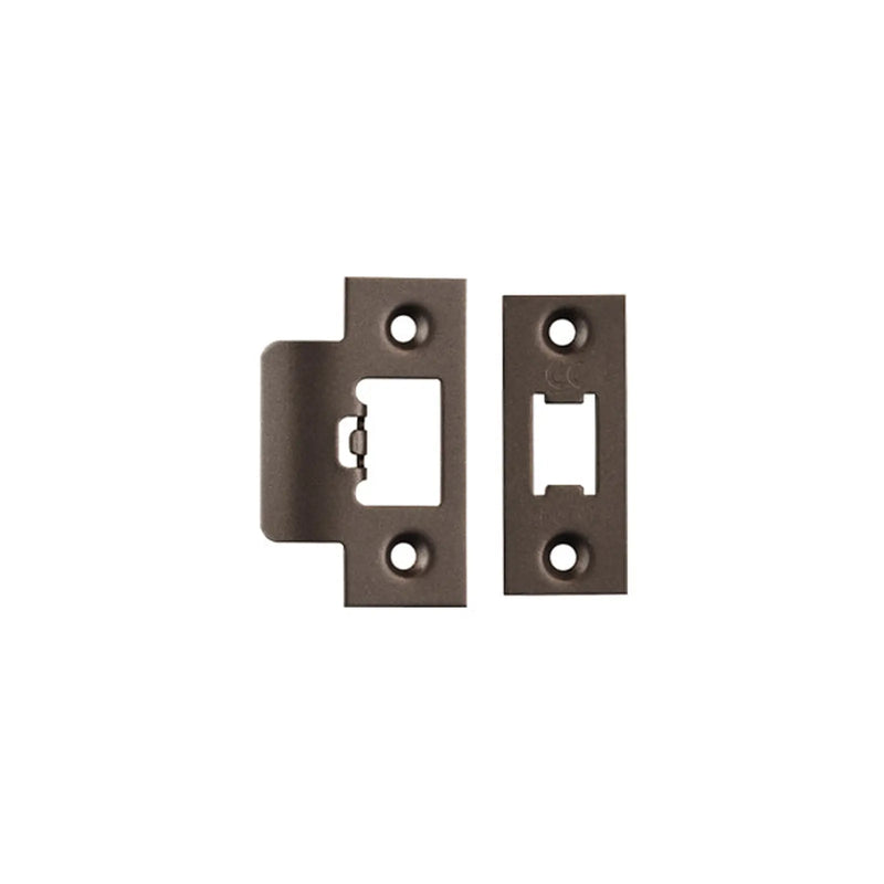 Forend Strike & Fixings - Tls - Square - Matt Bronze