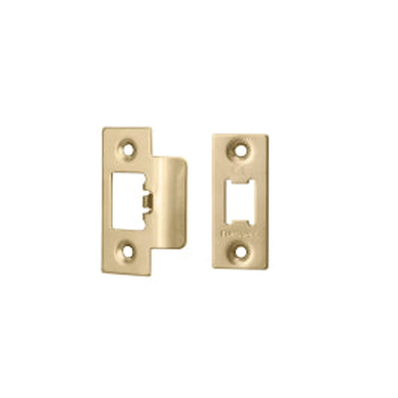 Forend Strike & Fixings - Tls - Radius - Stainless Brass