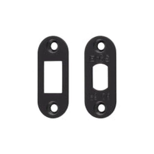 Forend Strike & Fixings - Tld - Radius - Matt Black