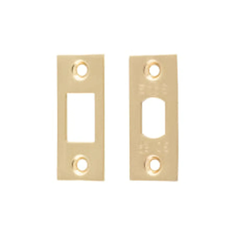 Forend Strike & Fixings - Tld - Square - Satin Brass