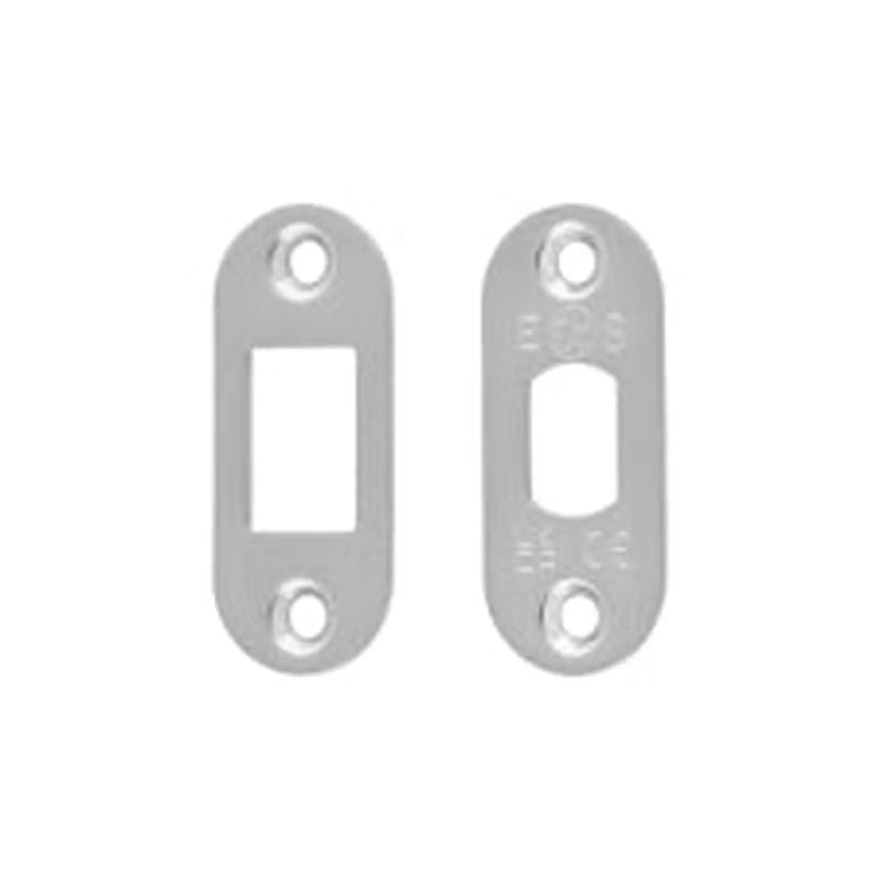 Forend Strike & Fixings - Tld - Radius - Satin Stainless Steel