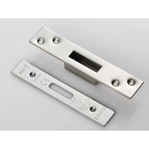 Forend Strike & Fixing Pack - Ldb - Square - Bright Stainless Steel