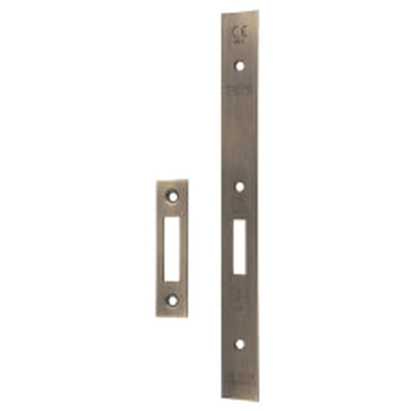 Forend Strike & Fixings - Dls0060Ep - Square - Antique Brass