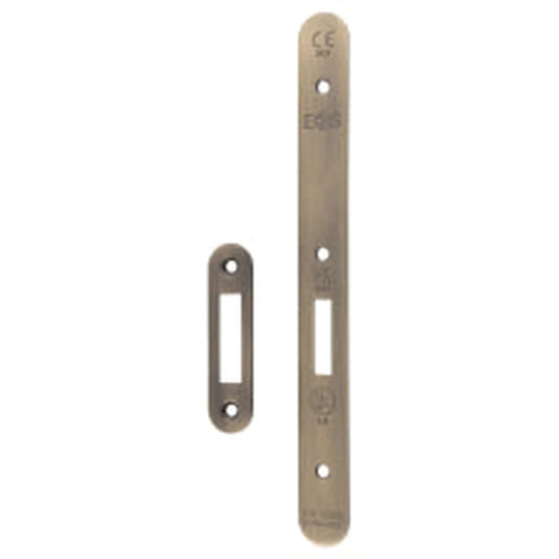 Forend Strike & Fixings - Dls0060Ep - Radius - Antique Brass