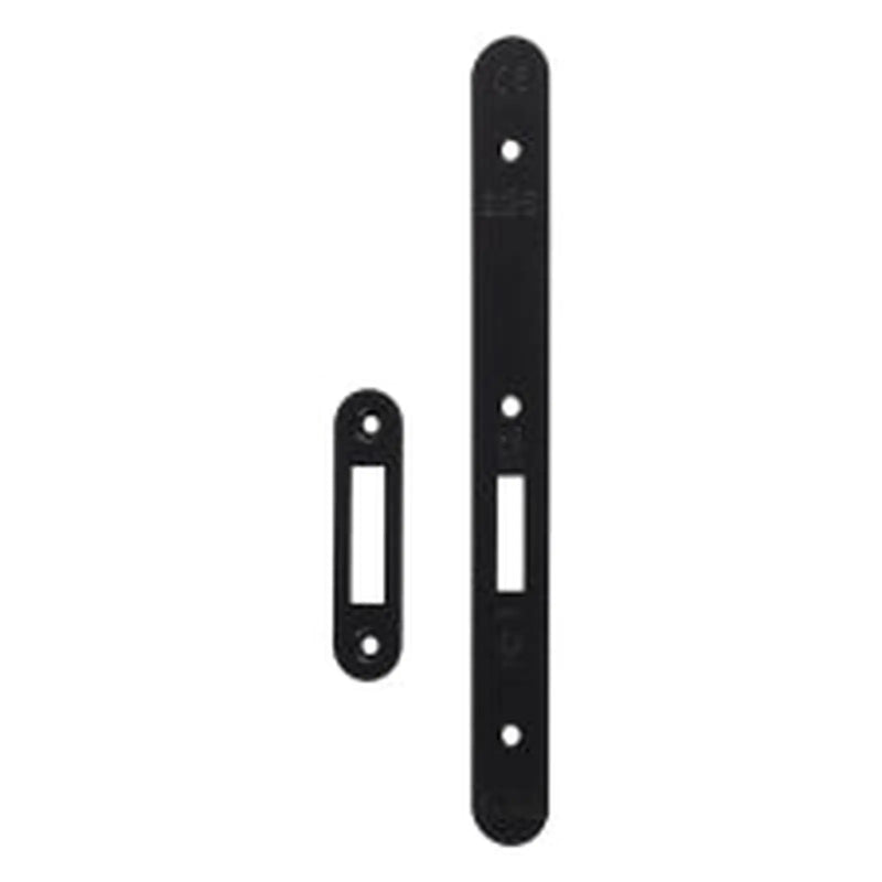 Forend Strike & Fixings - Dls0060Ep - Radius - Matt Black