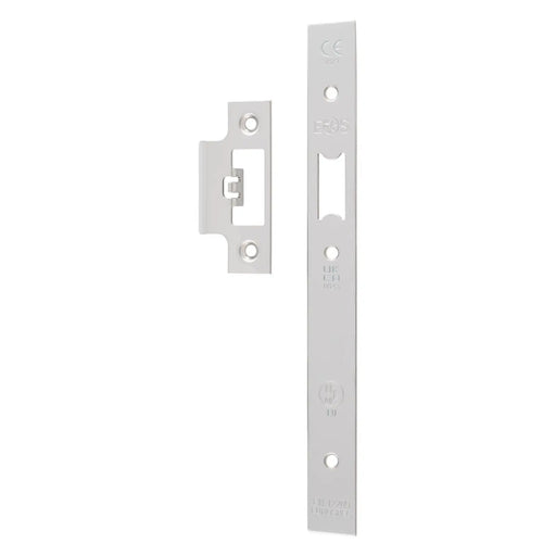 Forend Strike & Fixings - Dls0060L - Square - Bright Stainless Steel