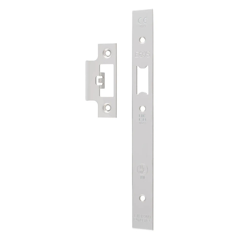 Forend Strike & Fixings - Dls0060L - Square - Bright Stainless Steel