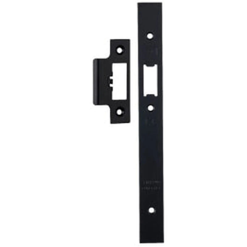 Forend Strike & Fixings - Dls0060L - Square - Matt Black