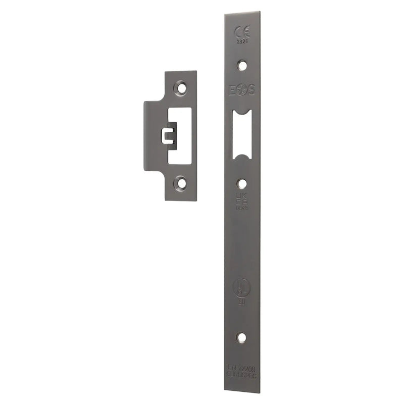 Forend Strike & Fixings - Dls0060L - Radius - Matt Bronze