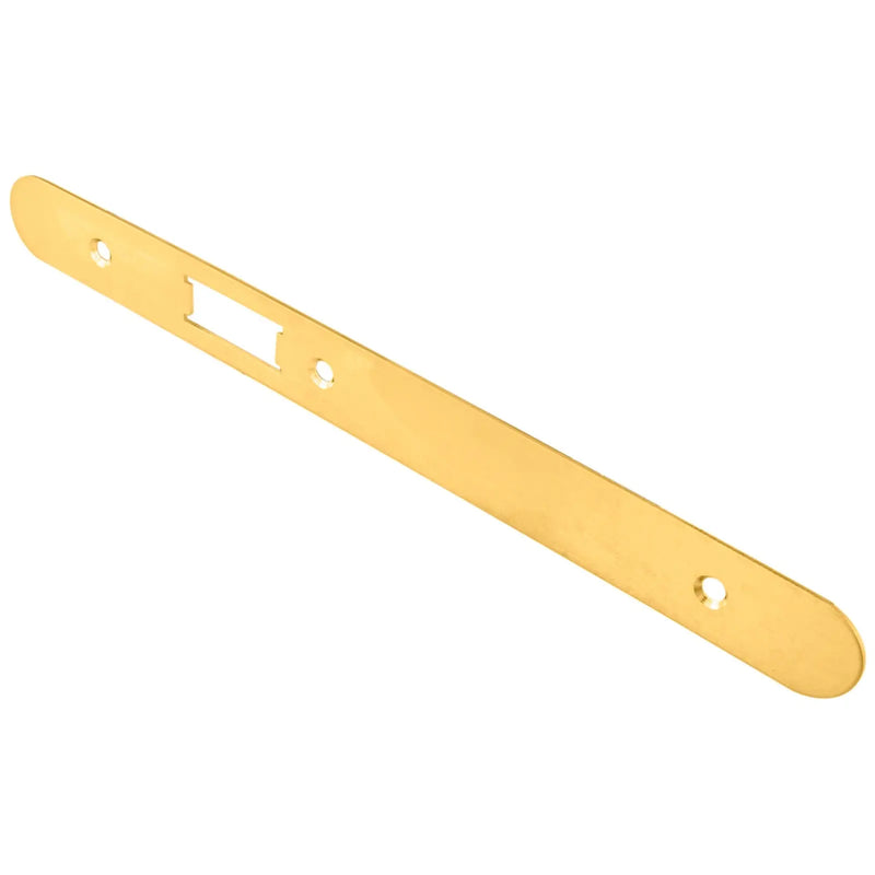 Forend Strike & Fixings - Dls0060L - Radius - Stainless Brass