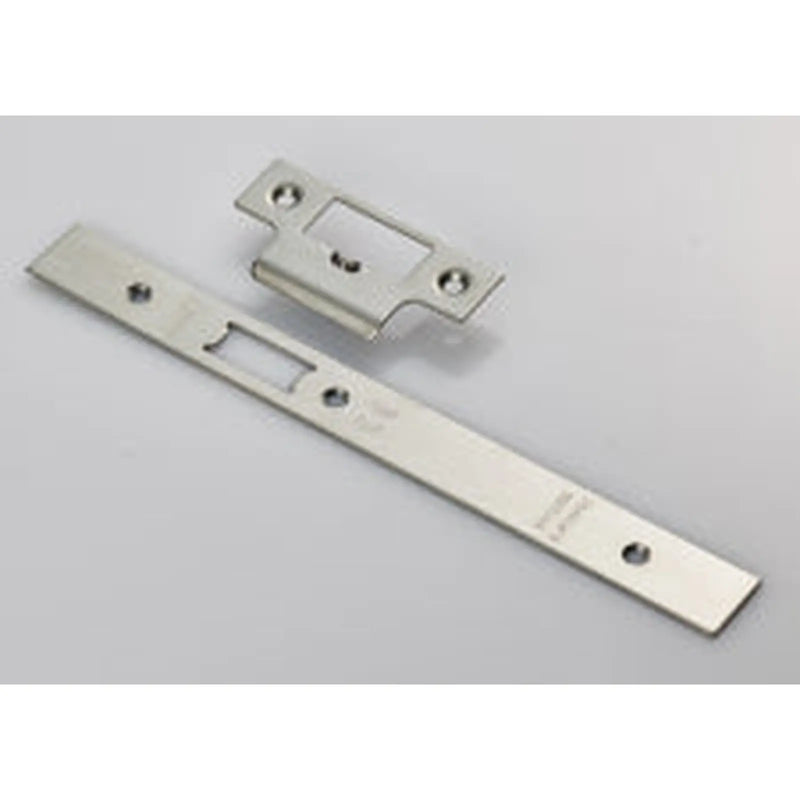 Forend Strike & Fixings - Dls0060L - Square - Satin Stainless Steel