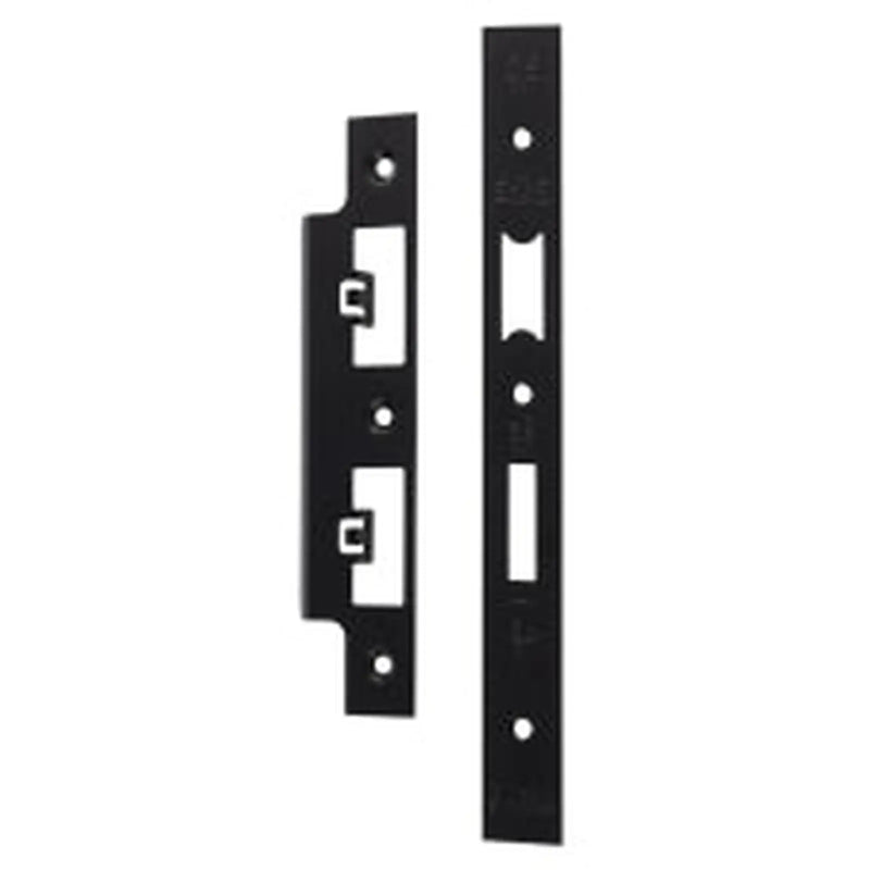 Forend Strike & Fixings - Dls7260Ep/Dls7860Wc - Square - Matt Black