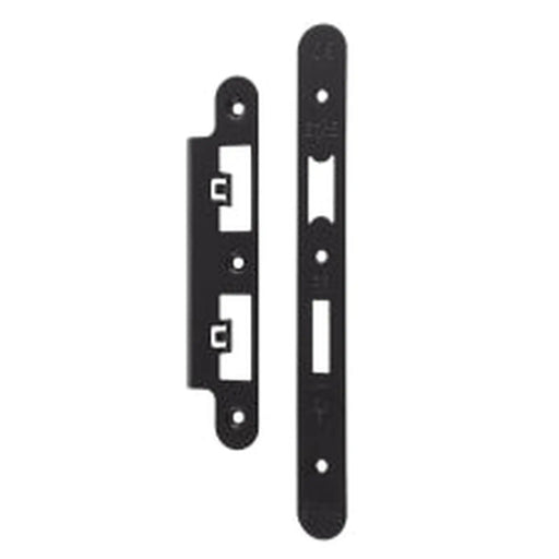 Forend Strike & Fixings - Dls7260Ep/Dls7860Wc - Radius - Matt Black
