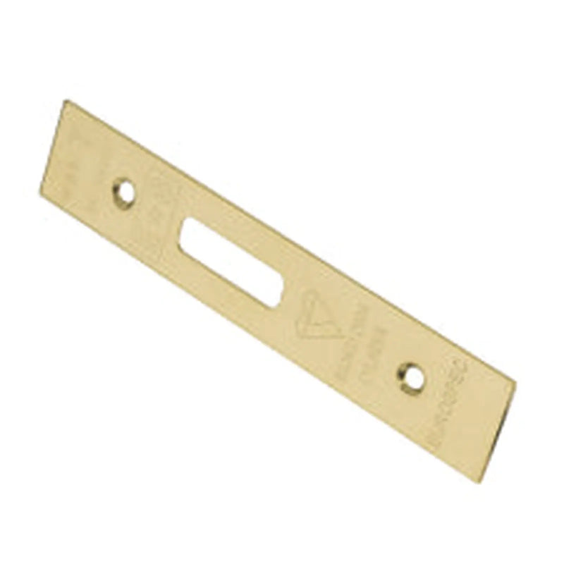 Forend Strike & Fixings - Edbl - Square - Stainless Brass