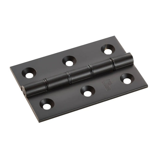 Stax 75 X 50 X 2.5Mm Double Phosphor Bronze Washered Butt Hinge C/W Screws (Pair) - Matt Black 76 x 50 x 2.5mm