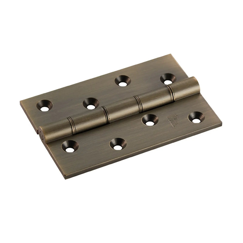 Stax 100 X 67 X 4Mm Double Phosphor Bronze Washered Butt Hinge C/W Screws (Pair) - Antique Brass 102 x 67 x 4mm