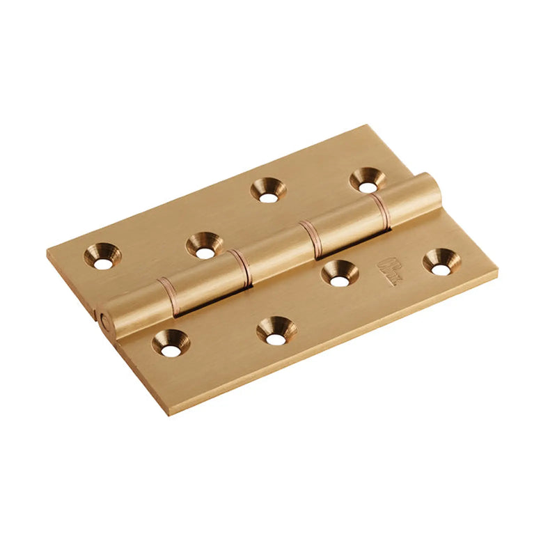 Stax 100 X 67 X 4Mm Double Phosphor Bronze Washered Butt Hinge C/W Screws (Pair) - Satin Brass 102 x 67 x 4mm