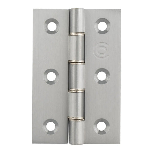 Stax 75 X 50 X 2.5Mm Double Stainless Steel Washered Butt Hinge C/W Screws (Pair) - Satin Chrome 76x50x2.5mm