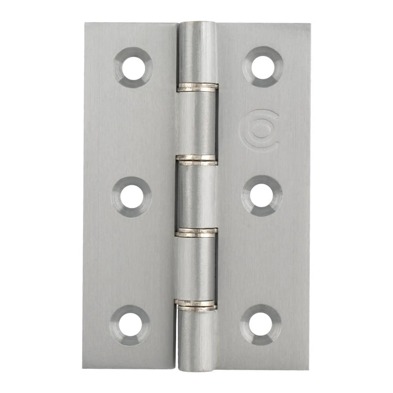 Stax 75 X 50 X 2.5Mm Double Stainless Steel Washered Butt Hinge C/W Screws (Pair) - Satin Chrome 76x50x2.5mm