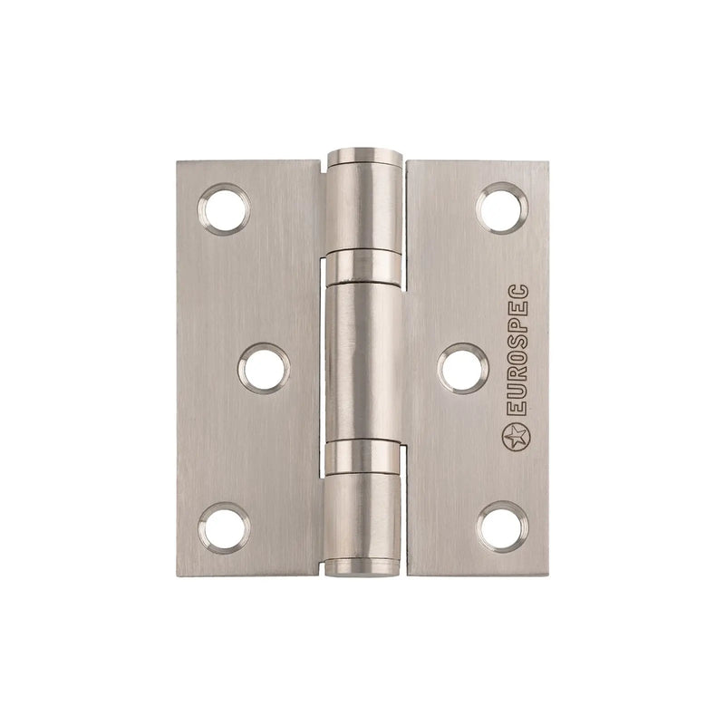Stax 76 X 67 X 2.5Mm Ball Bearing Hinge Grade 11 C/W Screws (Pair) - Satin Stainless Steel
