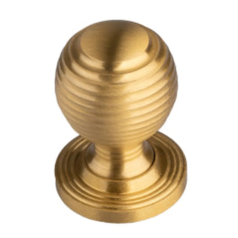 Queen Anne Knob 22Mm - Satin Brass