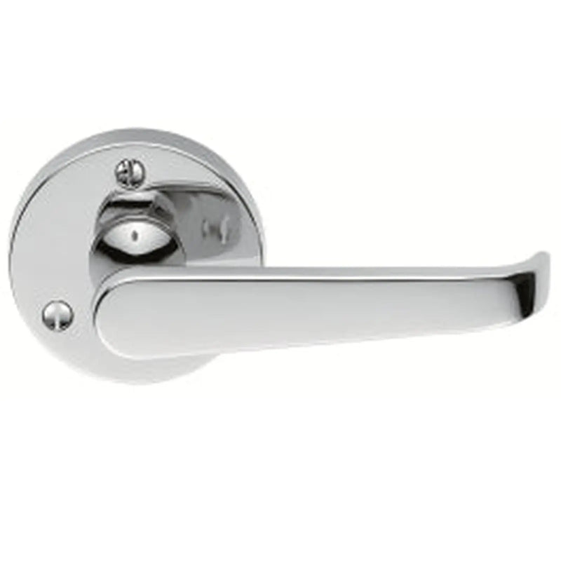 Victorian - Lever On Round Rose - Polished Chrome 57MM