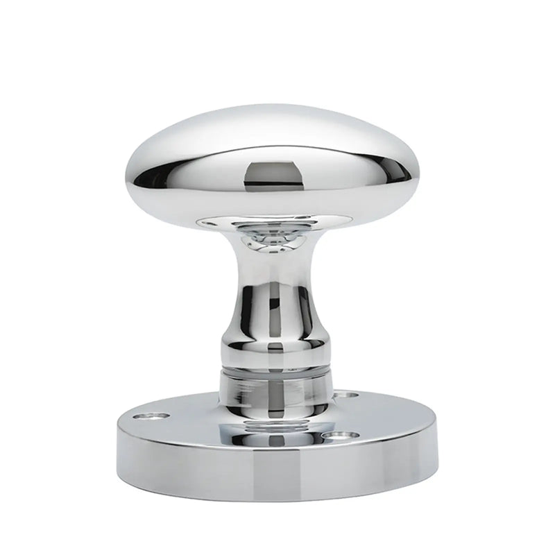 Victorian - Mortice Knob Oval Cro (Polished Chrome) - Polished Chrome 61MM