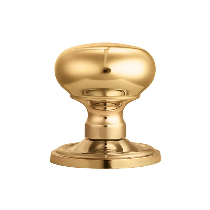 Victorian - Mortice Knob Mushroom (Concealed Fix) Otl (Polished Brass) - Polished Brass 61MM