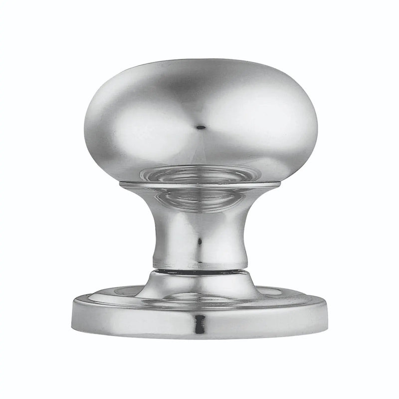 Victorian - Mortice Knob Mushroom (Concealed Fix) Cro (Polished Chrome) - Polished Chrome 61MM