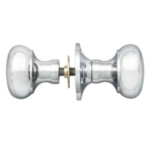 Victorian - Mortice Rim Knob Mushroom Cro (Polished Chrome) - Polished Chrome 51MM