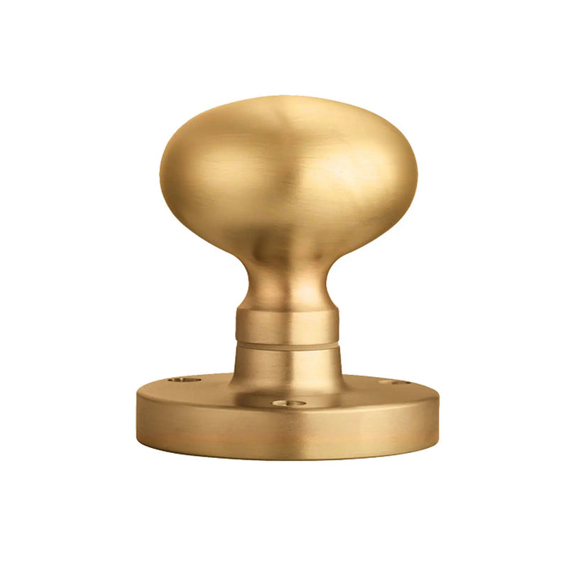 Victorian - Mortice Knob Mushroom Osa (Satin Brass) - Satin Brass