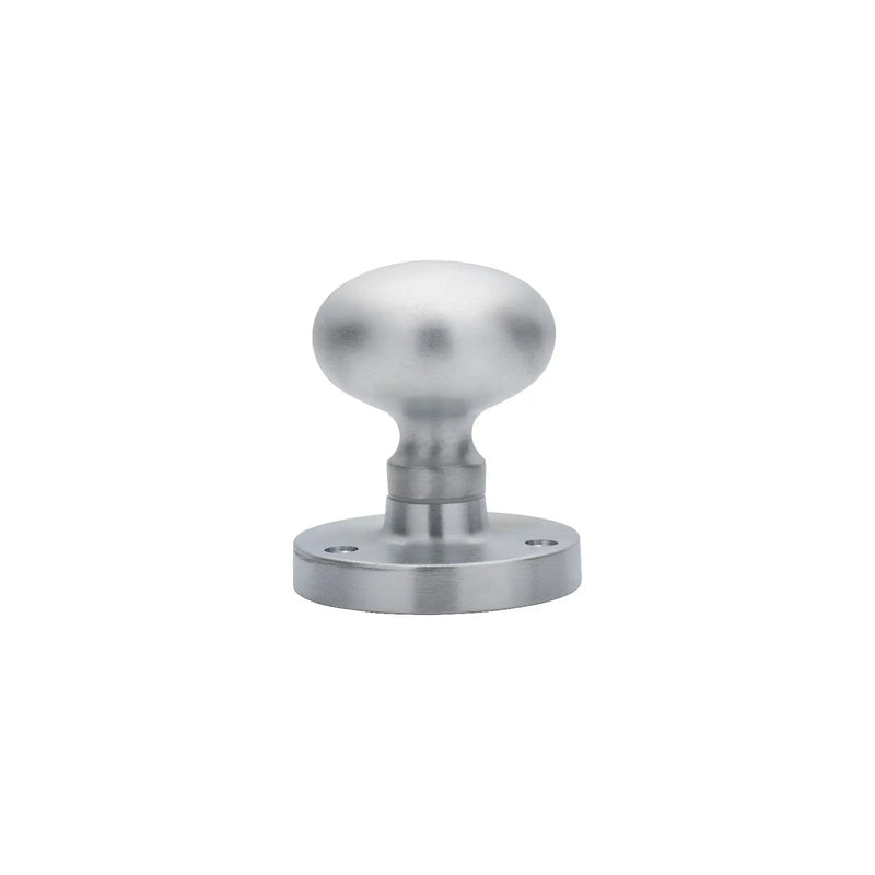 Victorian - Mortice Knob Mushroom Csa (Satin Chrome) - Satin Chrome 61MM