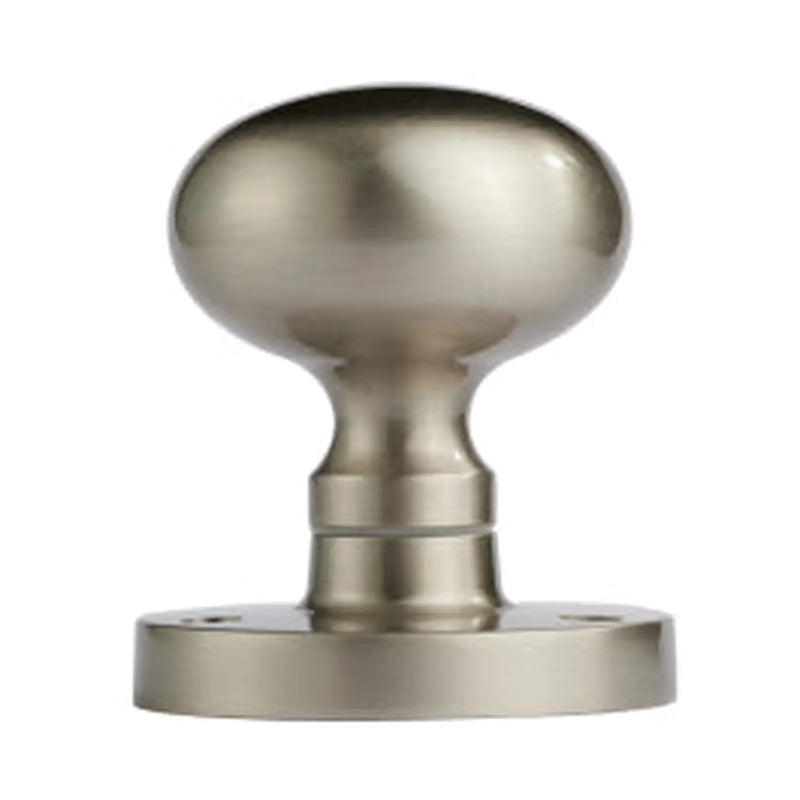 Victorian - Mortice Knob Mushroom Nis (Satin Nickel) - Satin Nickel 61MM