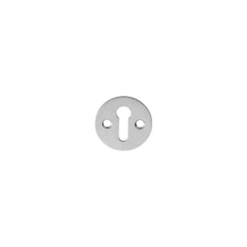 Escutcheon - Lock Profile Victorian Round Face Fix - Satin Chrome 32MM