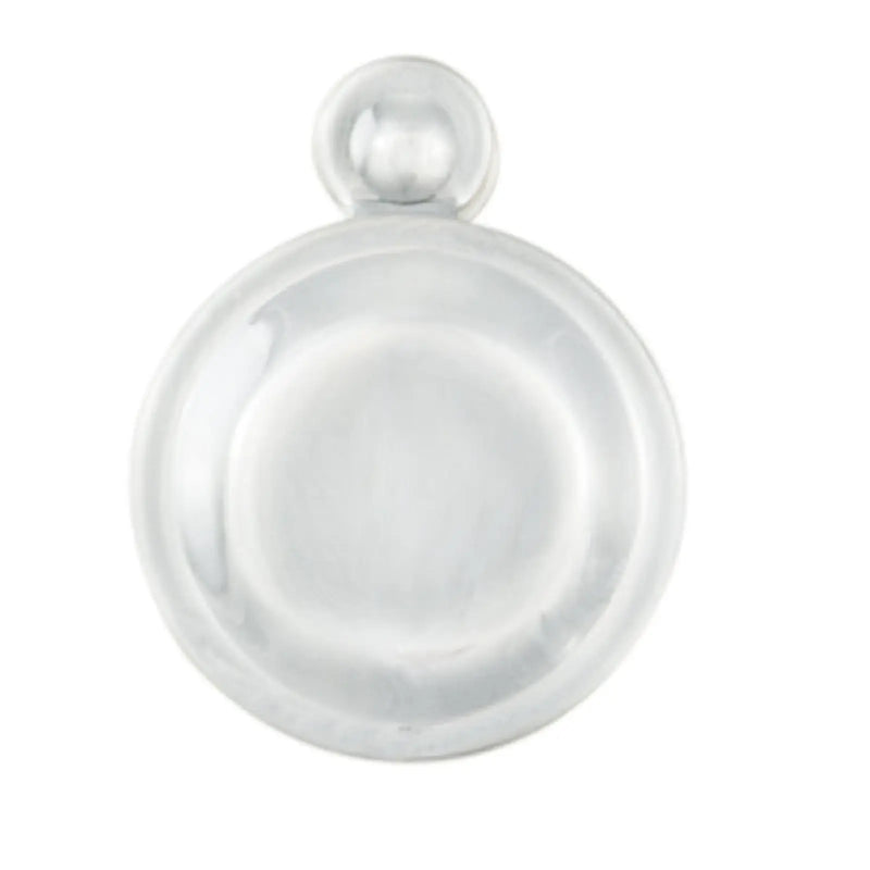 Escutcheon - Lock Profile Victorian Round Cover Face Fix - Polished Chrome 32MM