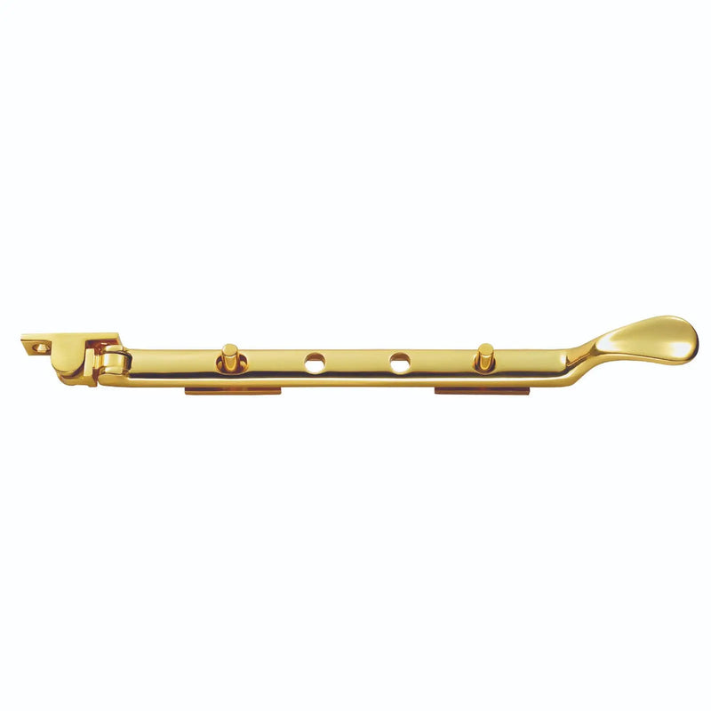 Stax 300Mm Victorian Casement Stay - Polished Brass 300mm