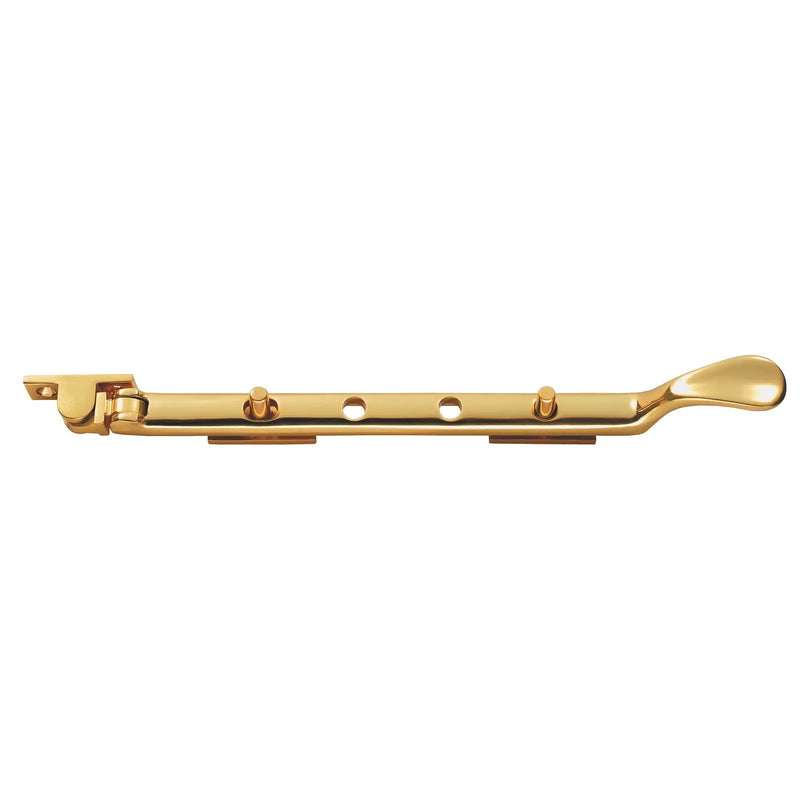 Stax 205Mm Victorian Casement Stay - Polished Brass 210mm