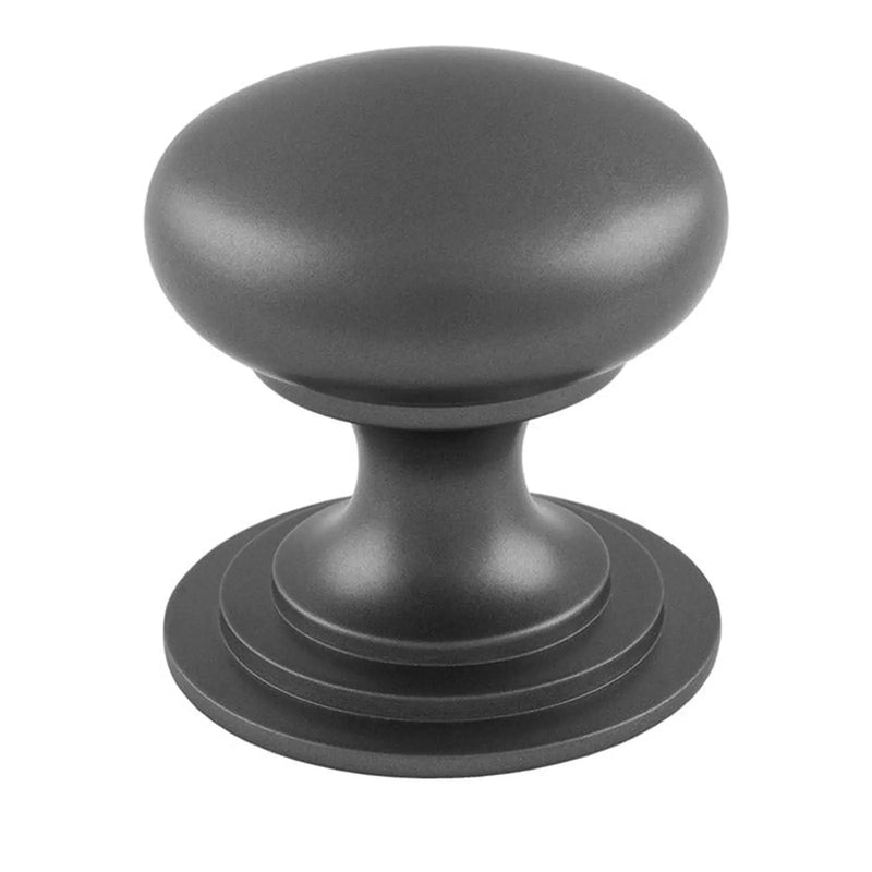 Victorian Cupboard Knob (One Piece) 25Mm - Anthracite