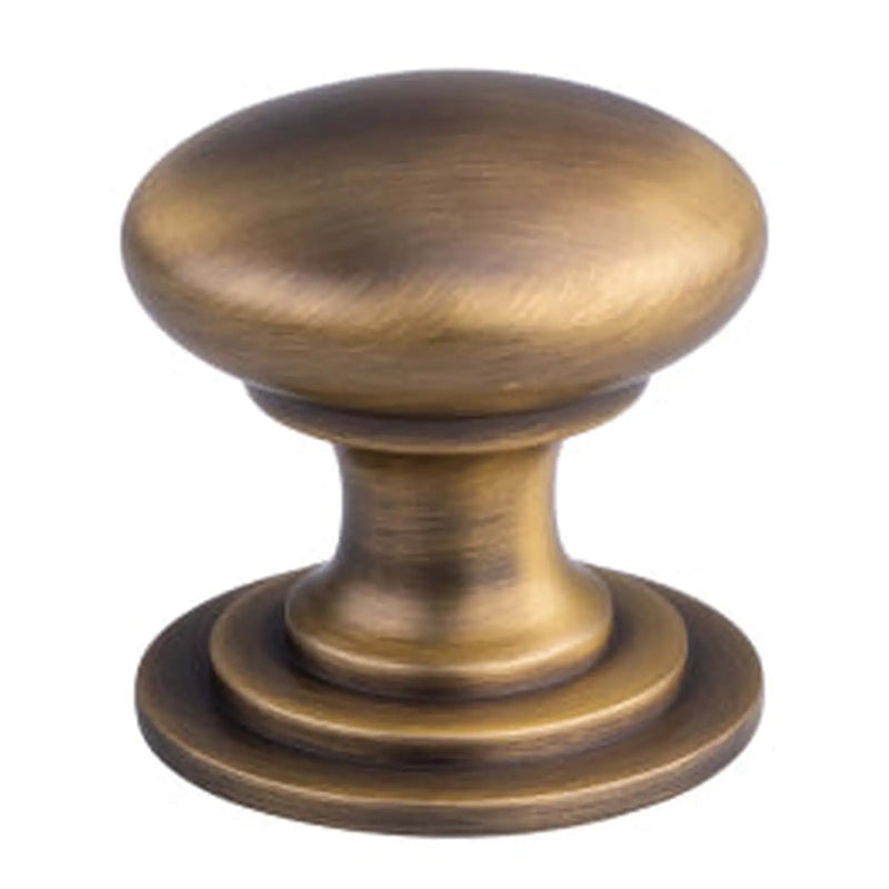 Victorian Cupboard Knob (One Piece) 42Mm - Antique Brass