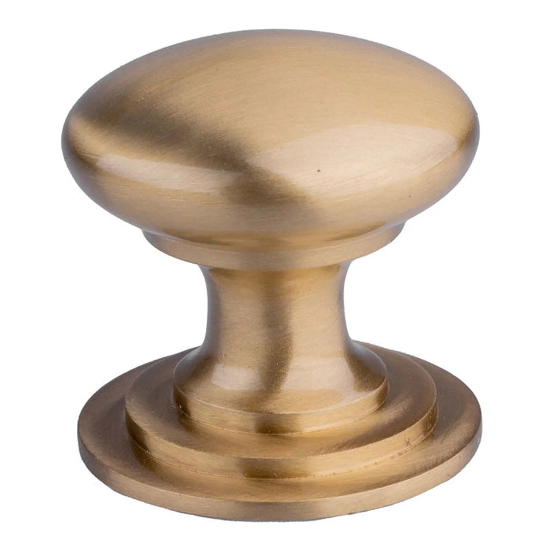 Victorian Cupboard Knob (One Piece) 42Mm - Satin Brass