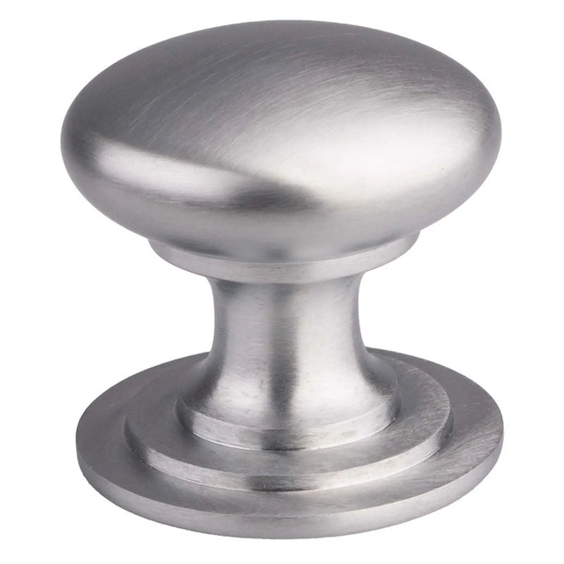 Victorian Cupboard Knob (One Piece) 42Mm - Satin Chrome 42