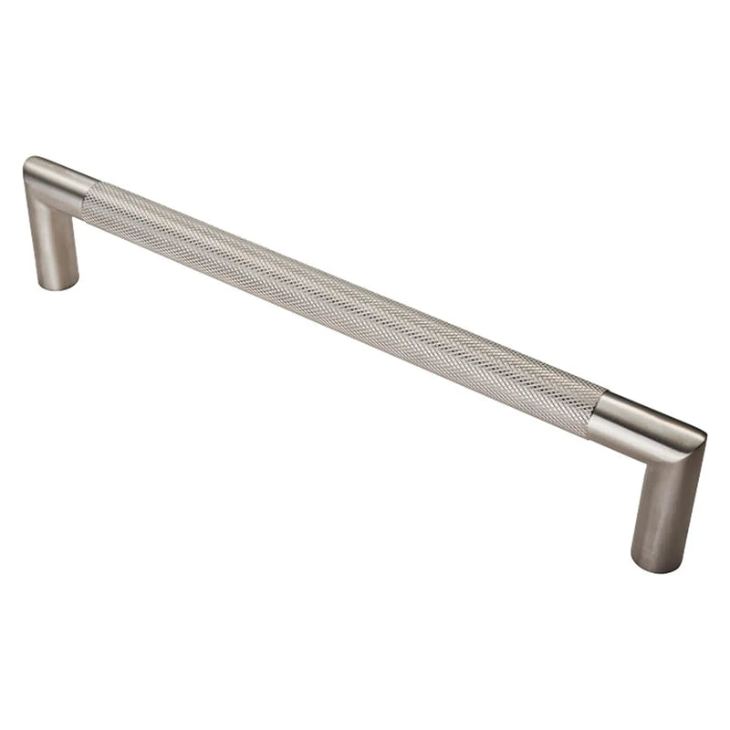 Stax 20Mm Dia. Crown Knurled Pull Handle - 300Mm C/C - Bolt Through Fixing - Satin Stainless Steel