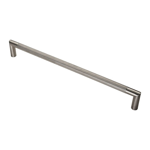 Stax 20Mm Dia. Crown Knurled Pull Handle - 450Mm C/C - Bolt Through Fixing - Satin Stainless Steel