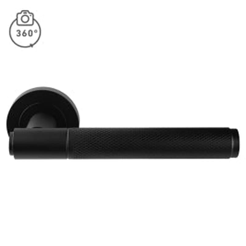 Syntax Lever On Concealed Fix Round Rose Nero (Matt Black) - Matt Black