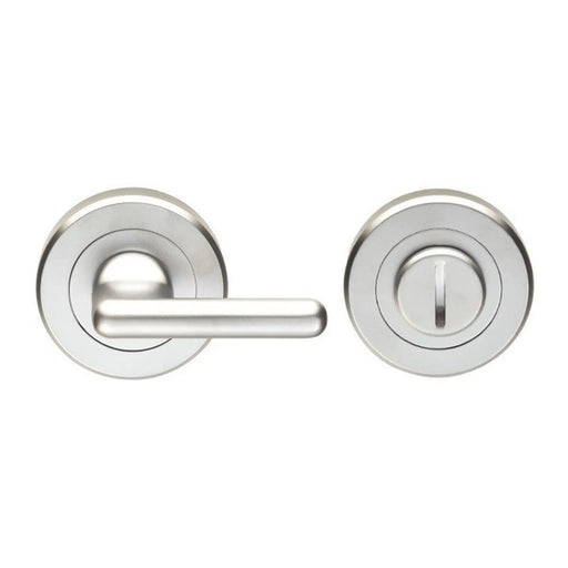 Large Turn & Release - 5Mm Spindle - Screw-On Round Rose - Polished Chrome